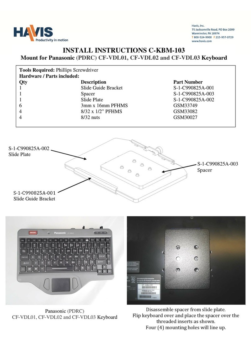 Havis C-KBM-103 Install instructions
