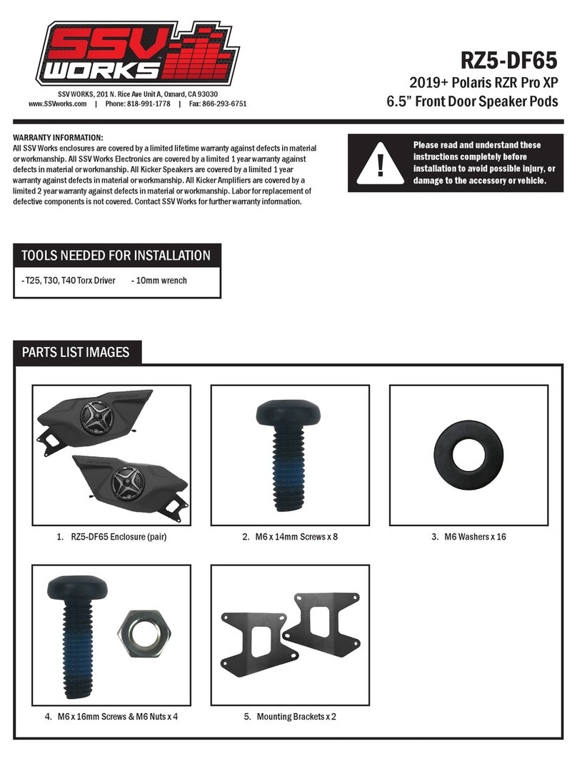 SSV Works RZ5-DF65 User manual SSV Works RZ5-DF65 User manual