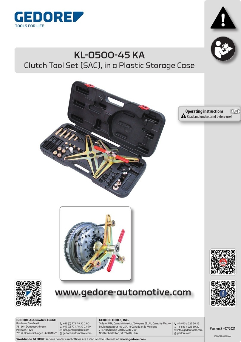 Gedore KL-0500-45 KA operating instructions