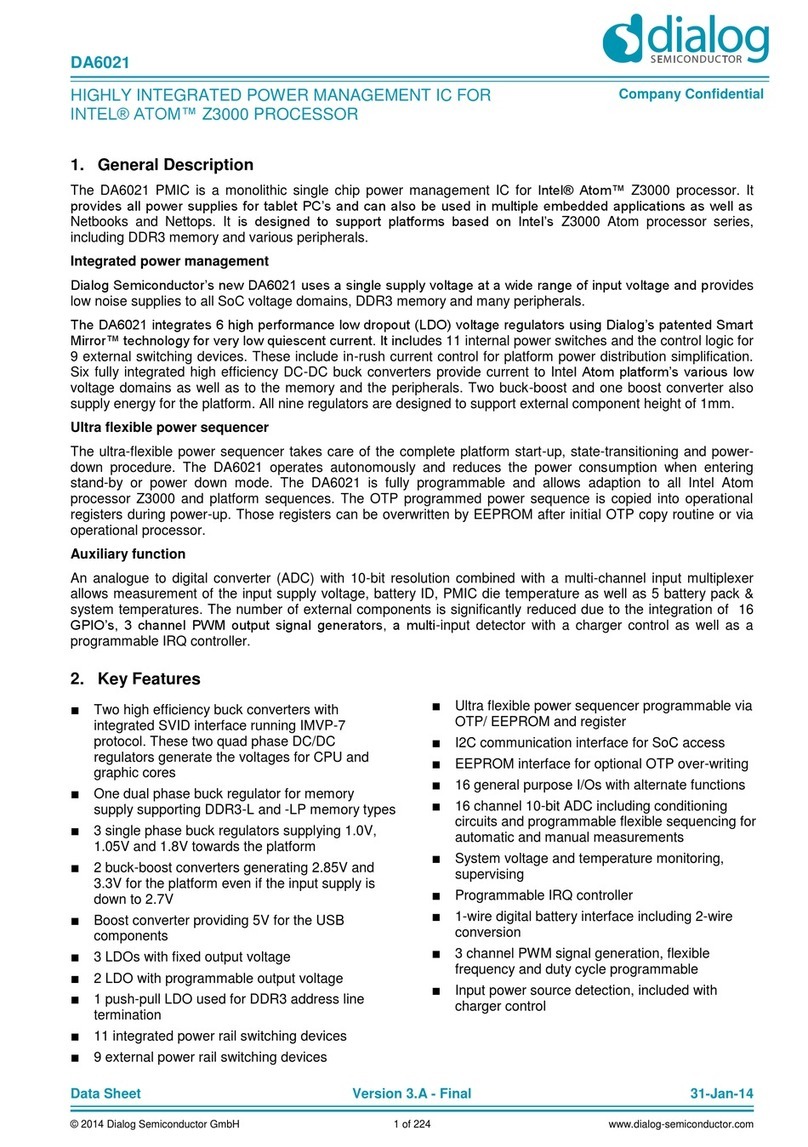 Dialog Semiconductor DA6021 manual