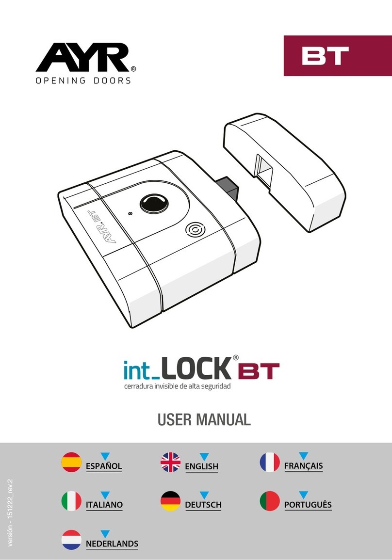 AYR int LOCK BT user manual