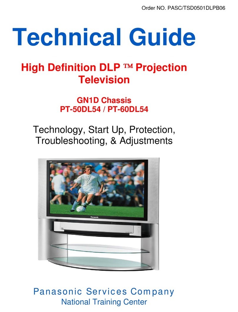 Panasonic PT50DL54 - 50" DLP TV Quick start guide Panasonic PT50DL54 - 50" DLP TV Quick start guide