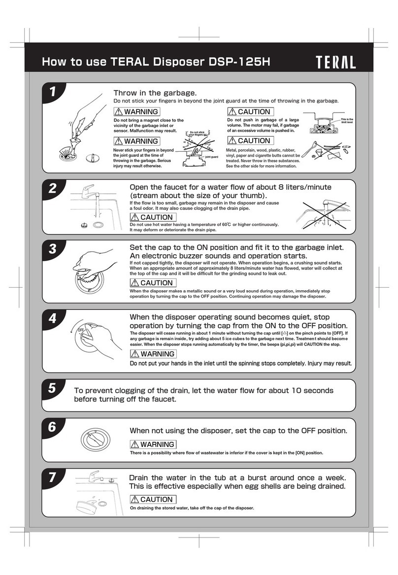 Teral DSP-125H User manual