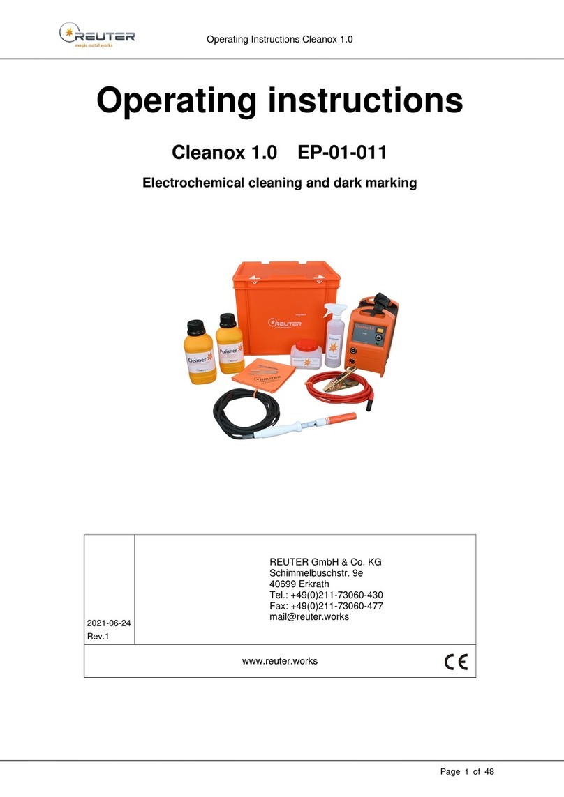 REUTER Cleanox 1.0 operating instructions