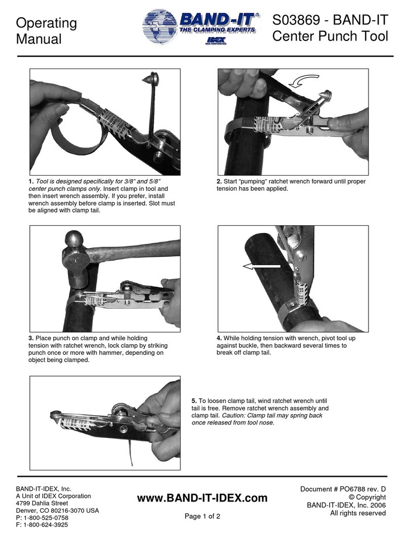 Band-it S03869 operating manual