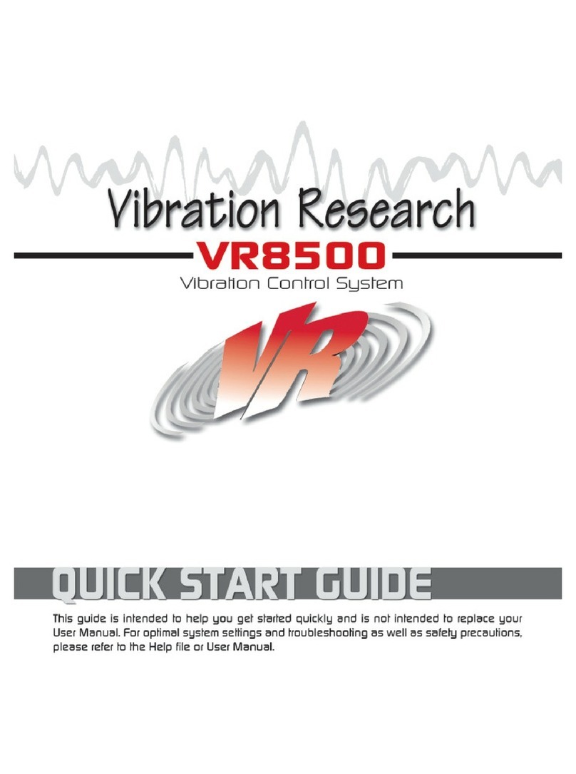 Vibration Research VR8500 quick start guide