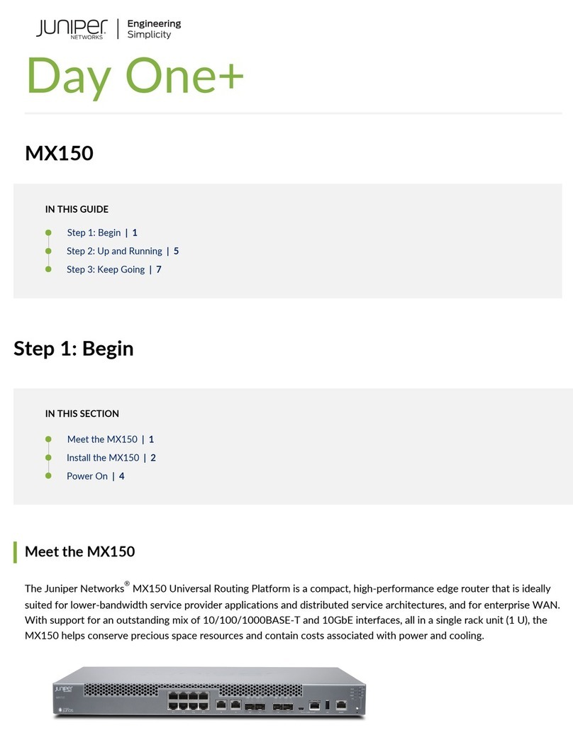 Juniper MX150 User manual Juniper MX150 User manual