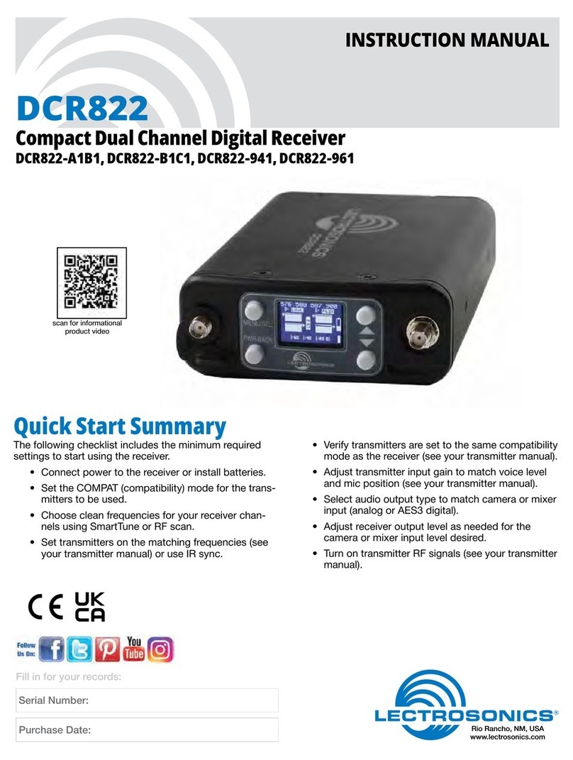 Lectrosonics DCR822 User manual
