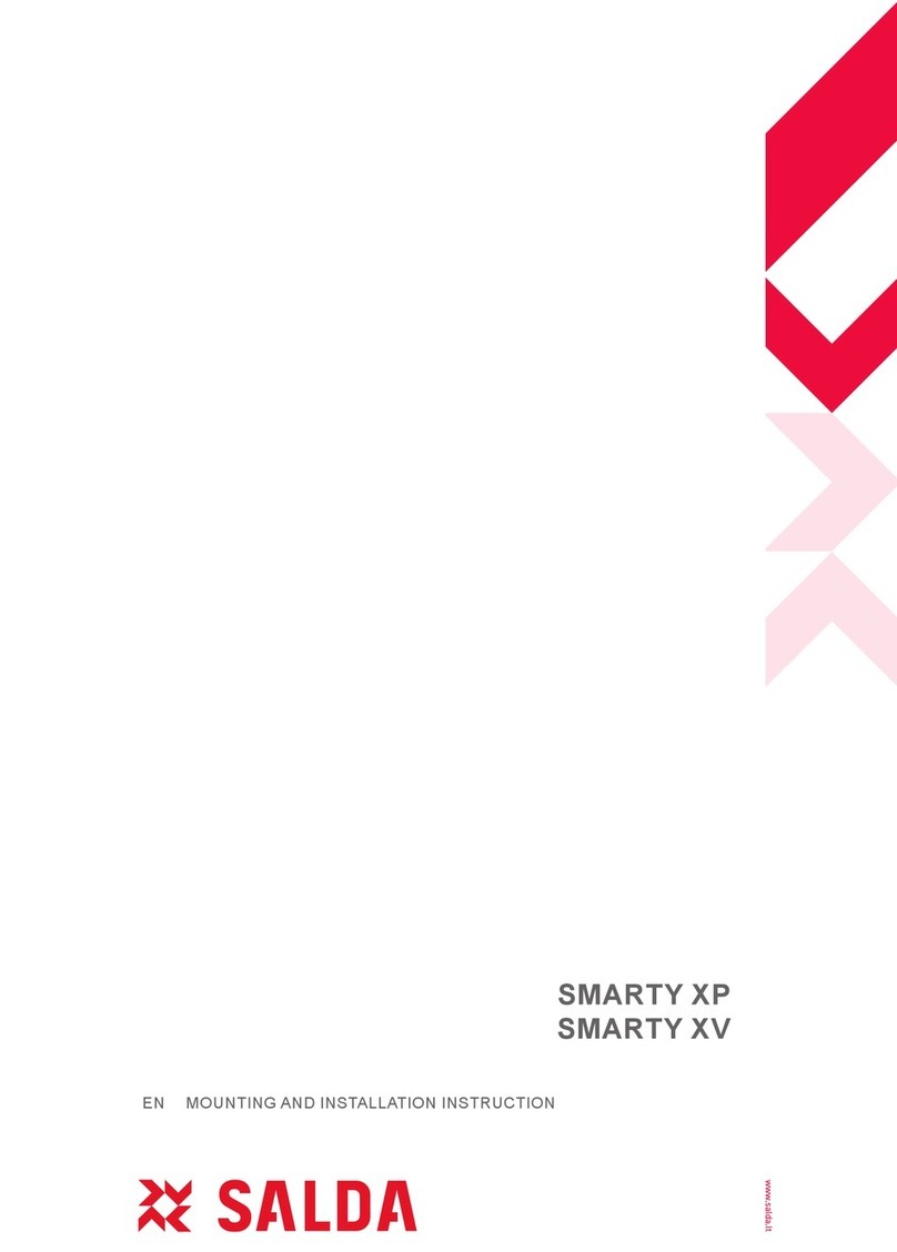 Salda SMARTY XP MOUNTING AND INSTALLATION INSTRUCTION