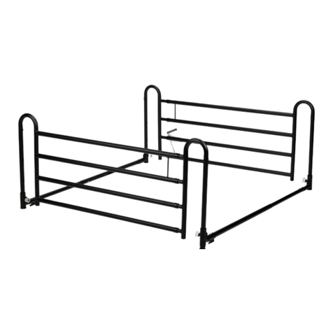dynarex Adjustable Full Length Bed Rail manual