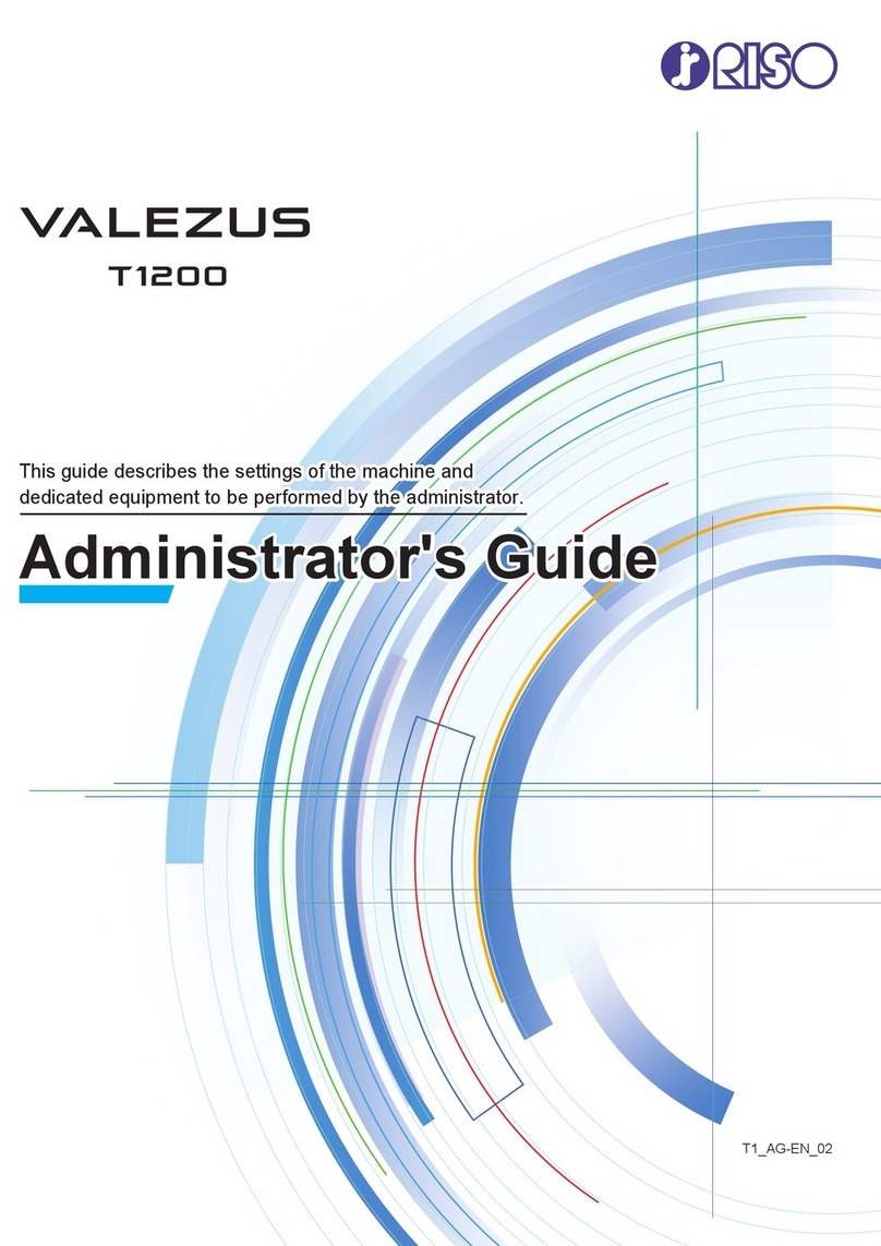 Riso VALEZUS T1200 Service manual