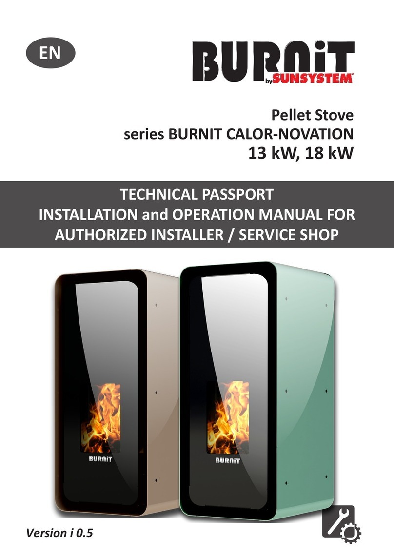 Sunsystem BURNIT CALOR-NOVATION Series Installation and operation manual
