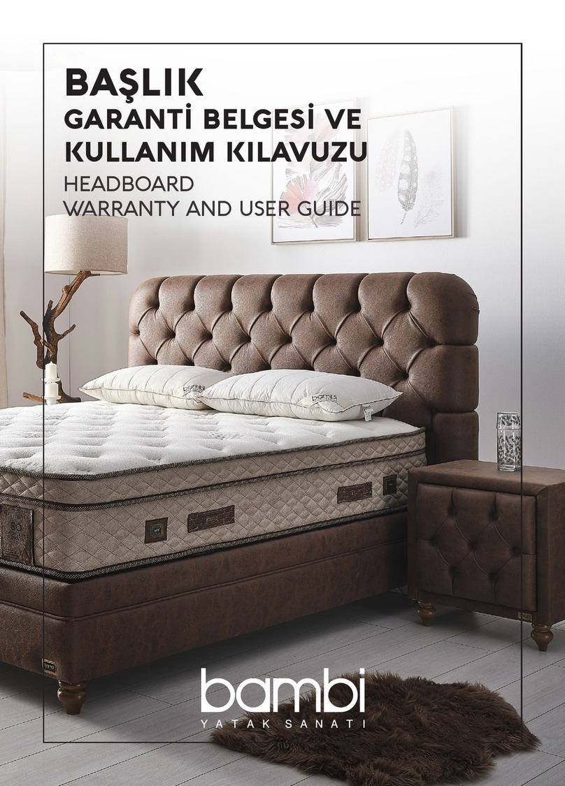 Bambi BASLIK HEADBOARD User's guide and warranty