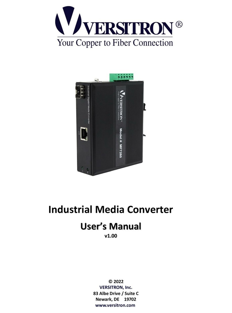 Versitron MF7273 user manual