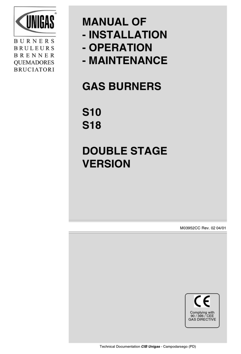 Unigas S10 Installation operation & maintenance