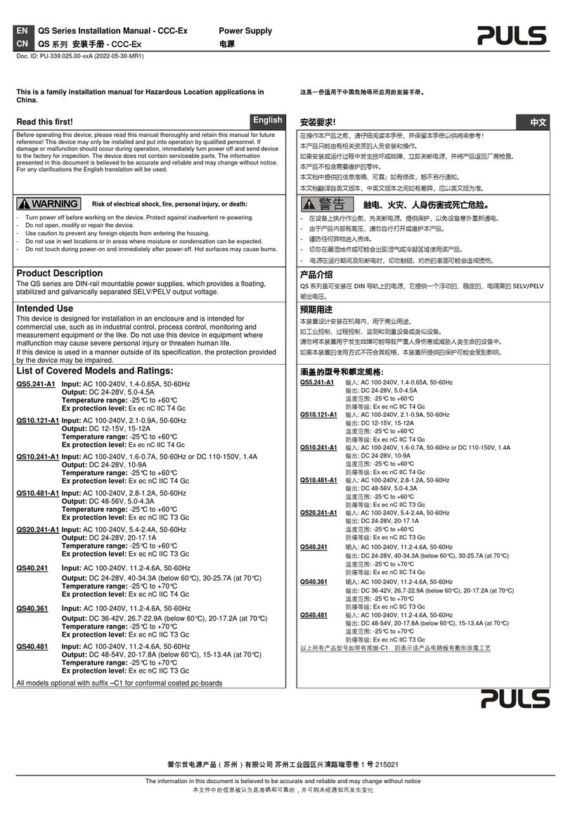Puls QS10.241-A1 User manual