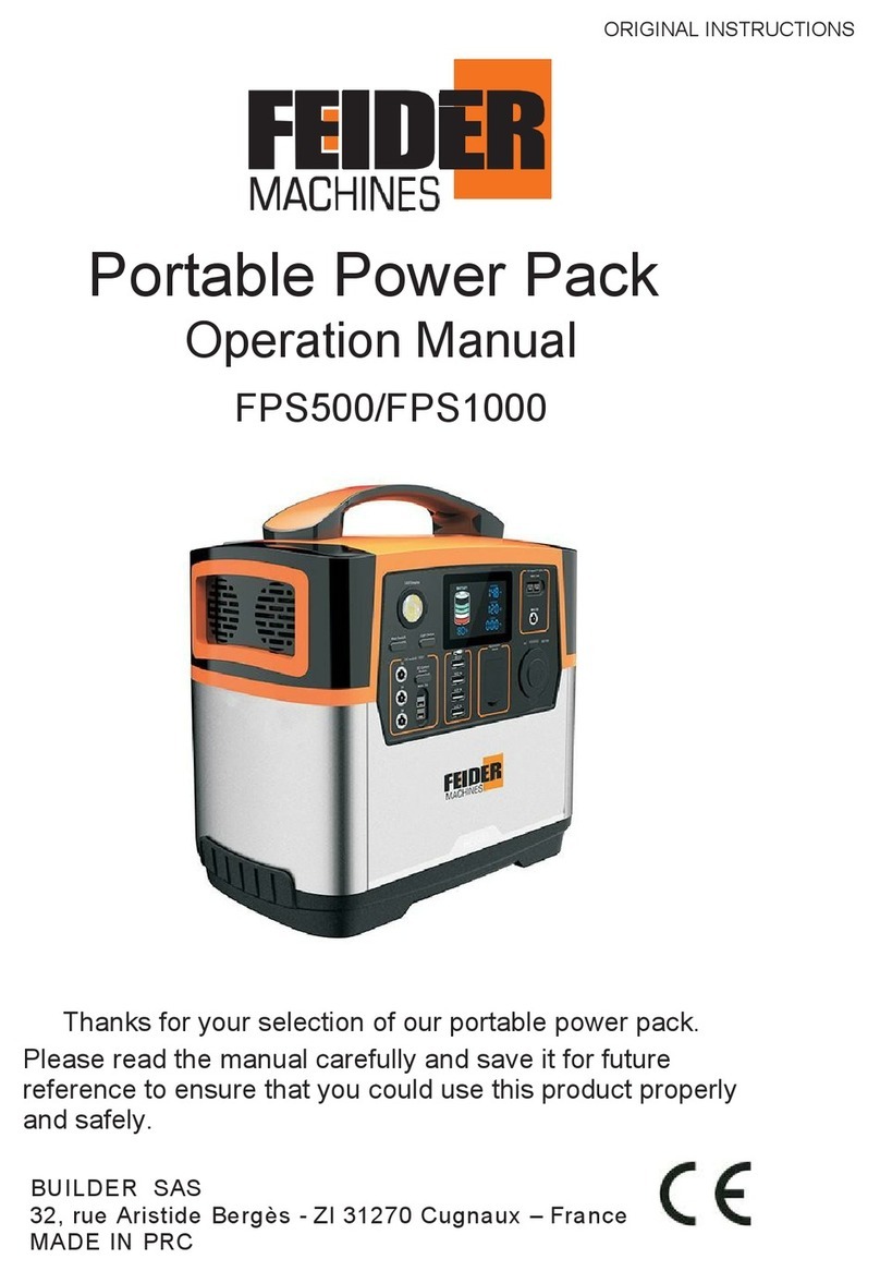 Feider Machines FPS500 Operation manual