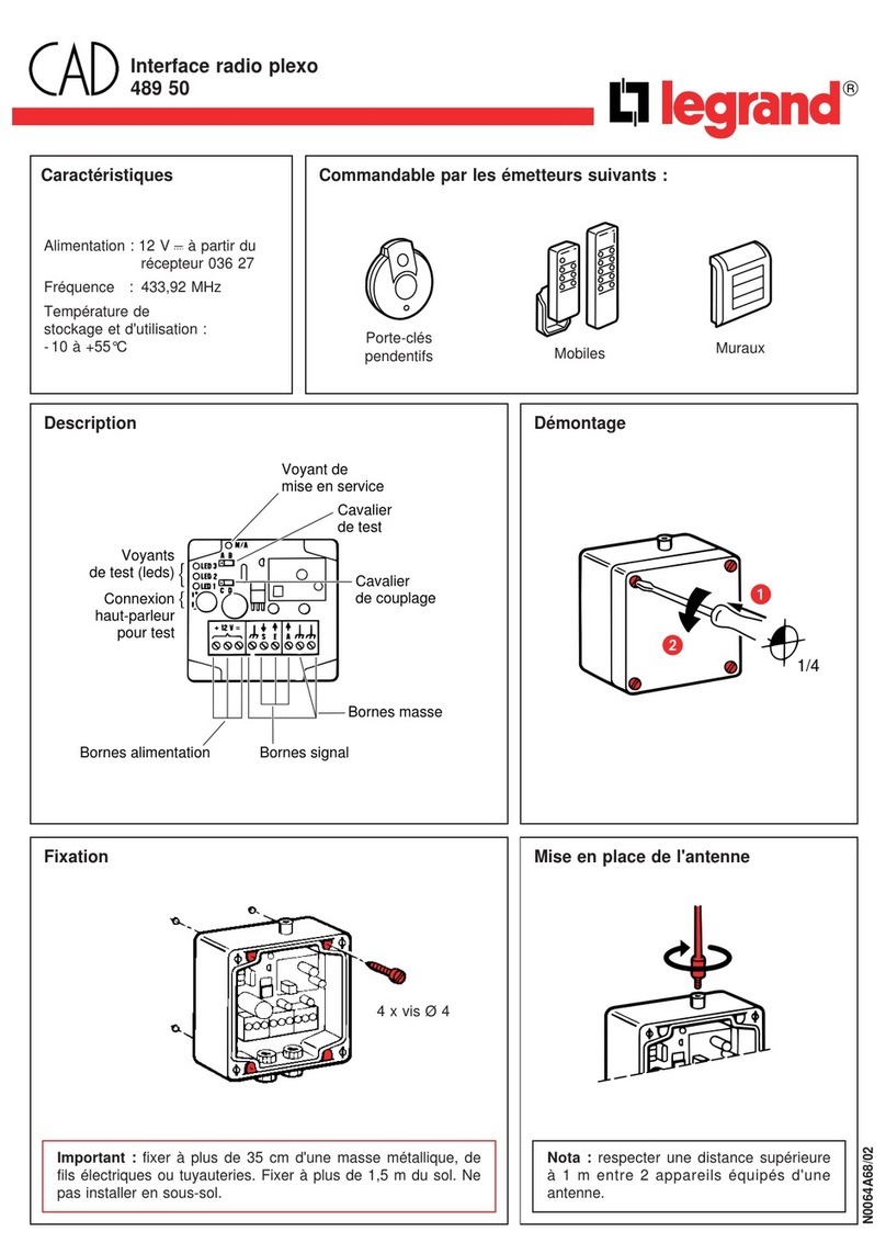 LEGRAND 489 50 manual