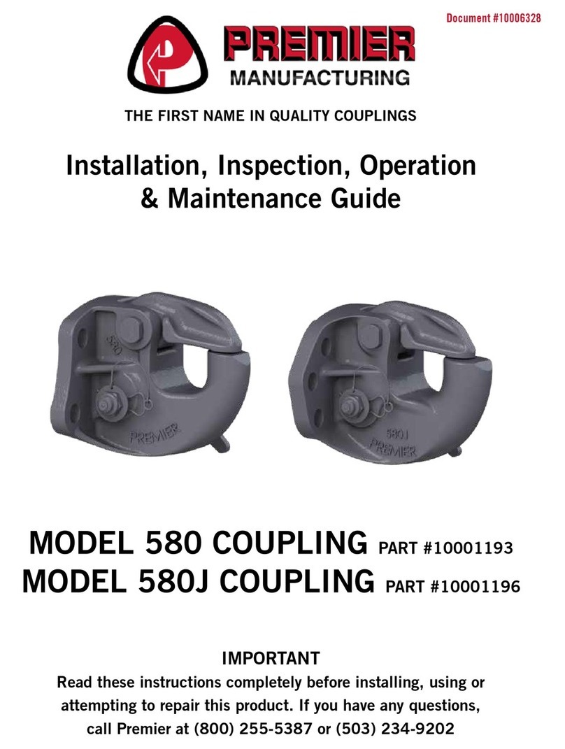 Premier 580 COUPLING Installation, Inspection, Operation & Maintenance Guide