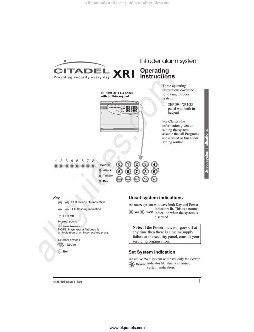 Citadel XR1 operating instructions