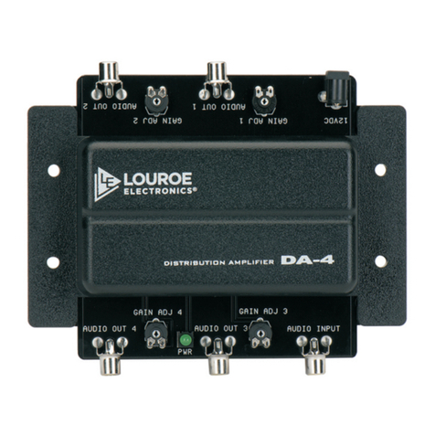 Louroe Electronics DA-4 Installation and operating instructions