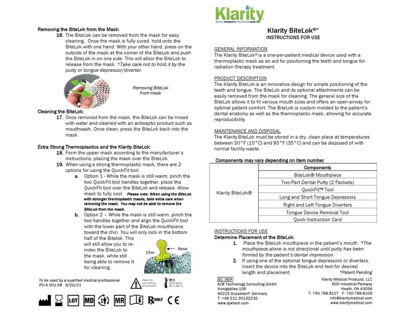 KLARITY BiteLok Instructions for use