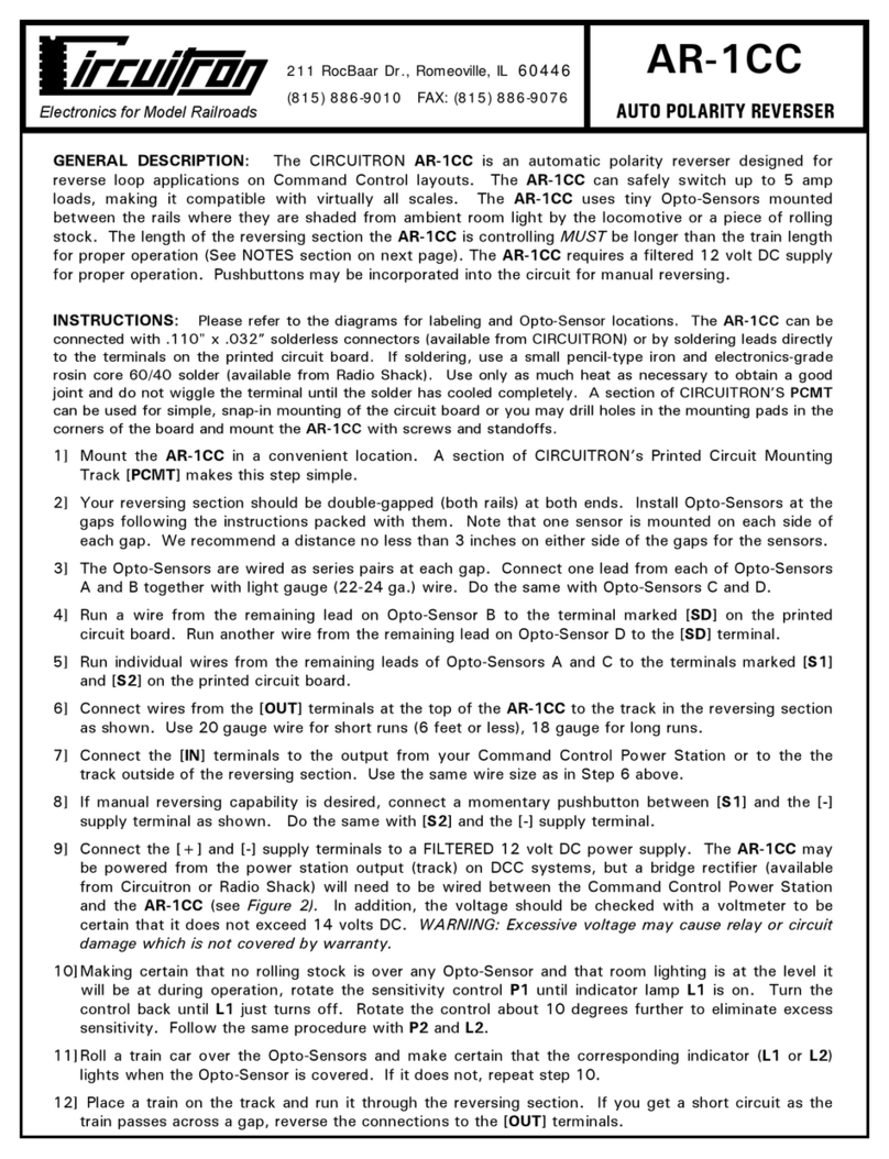 Circuitron AR-1CC User manual