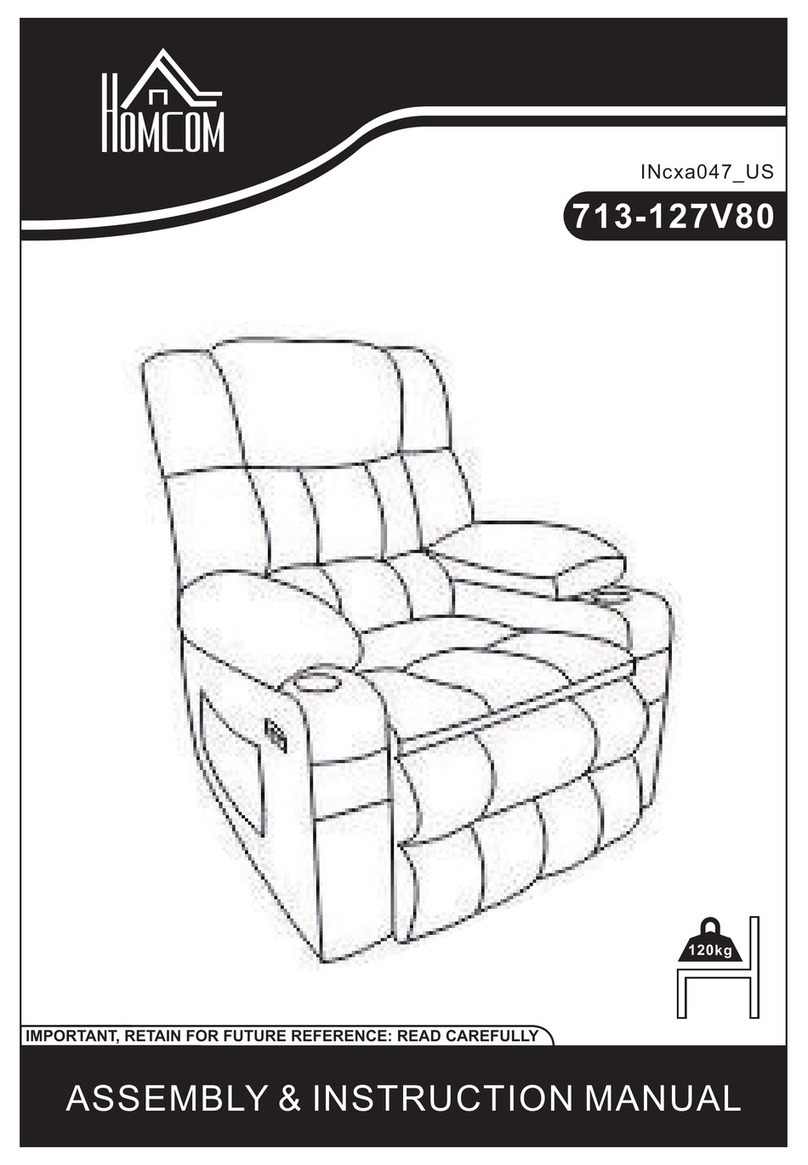 HOMCOM 713-127V80 Installation guide HOMCOM 713-127V80 Installation guide