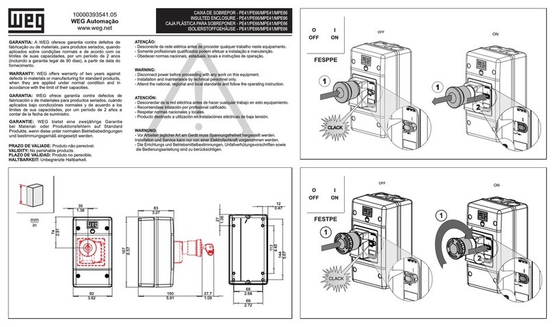 WEG PE41 manual