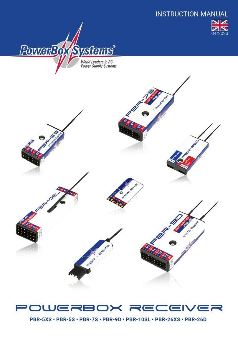 PowerBox Systems PBR-5XS instruction manual
