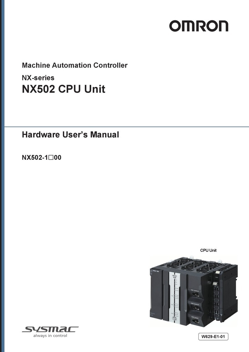 Omron NX Series Instructions for use