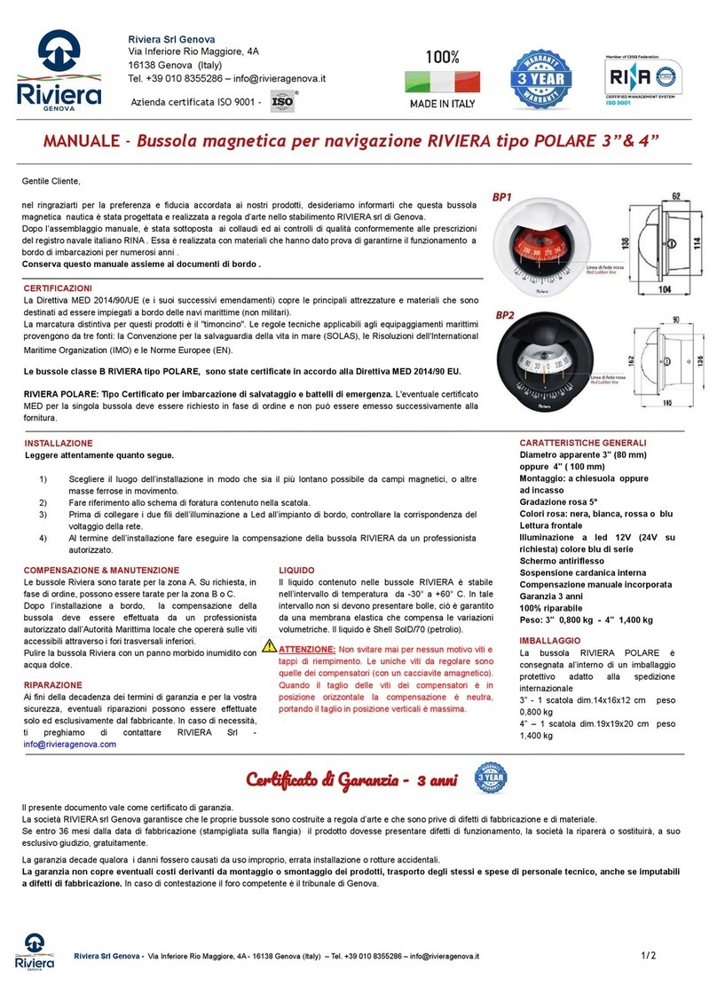 Riviera POLARE 3 user manual