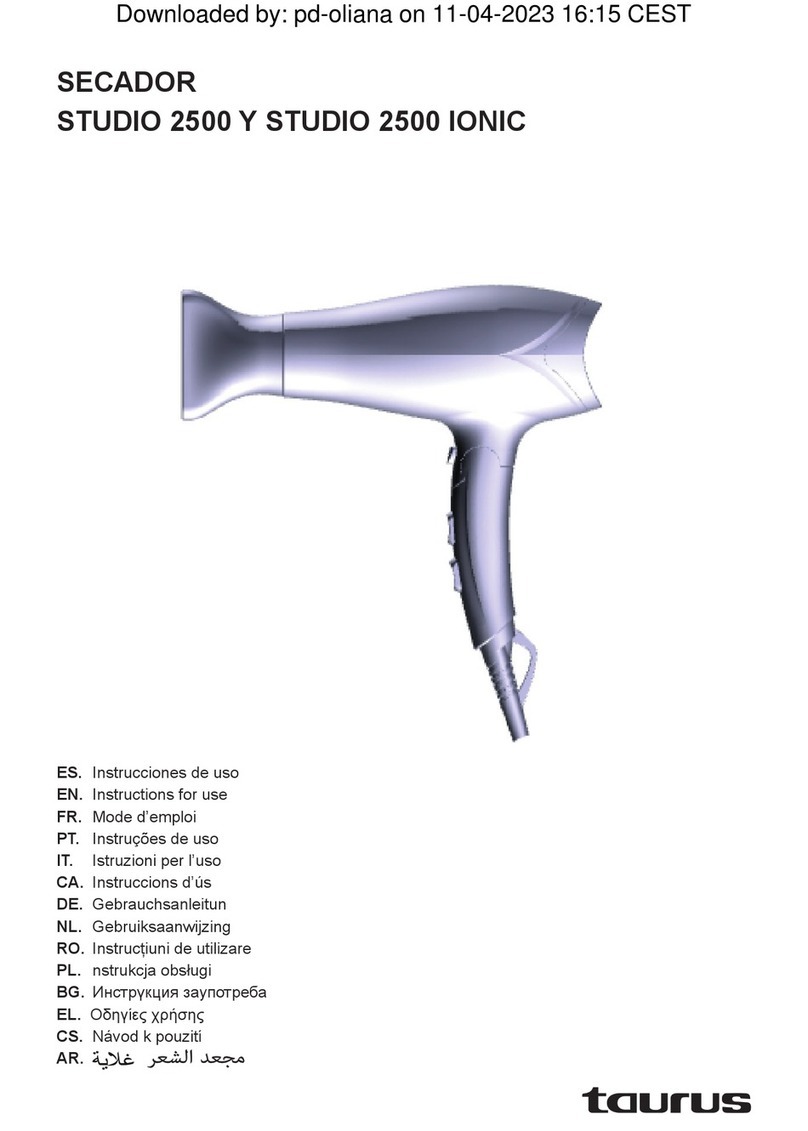 Taurus SECADOR STUDIO 2500 User manual
