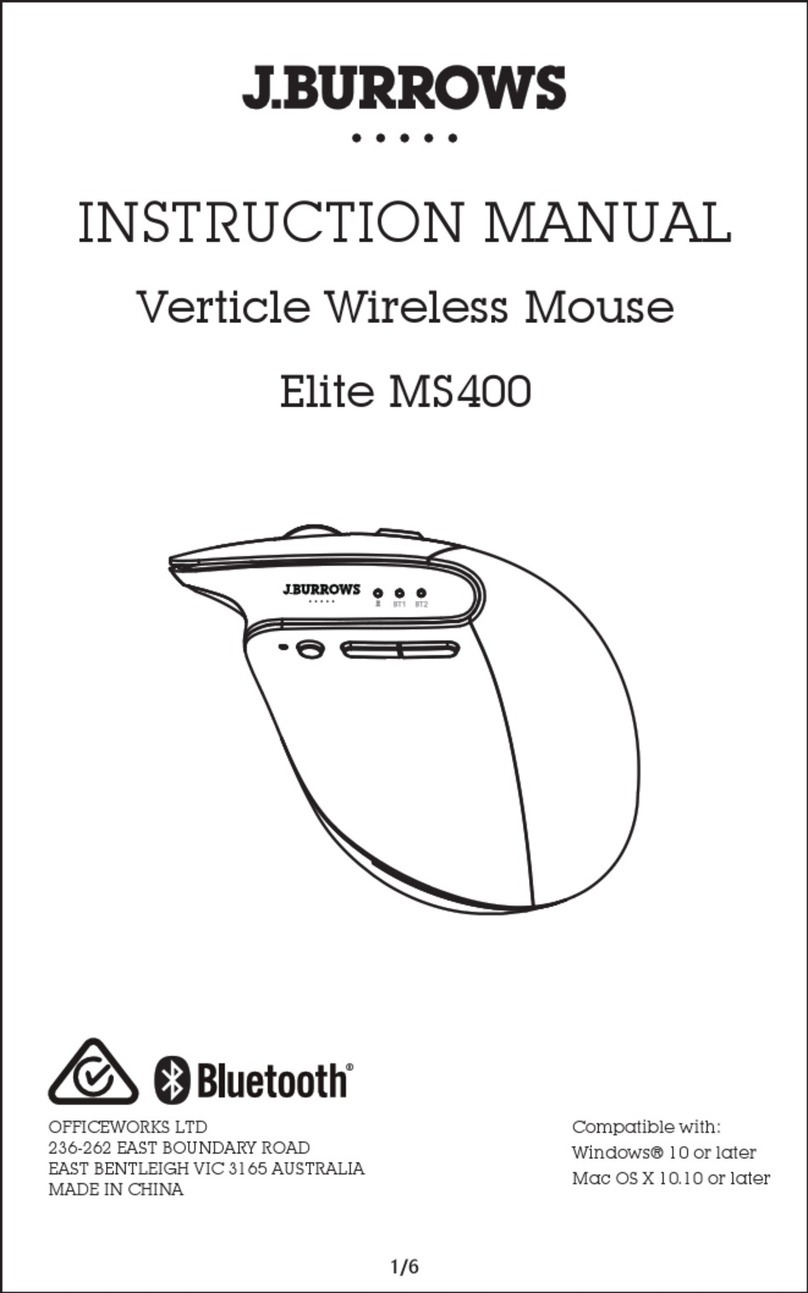 J.Burrows Elite MS400 instruction manual
