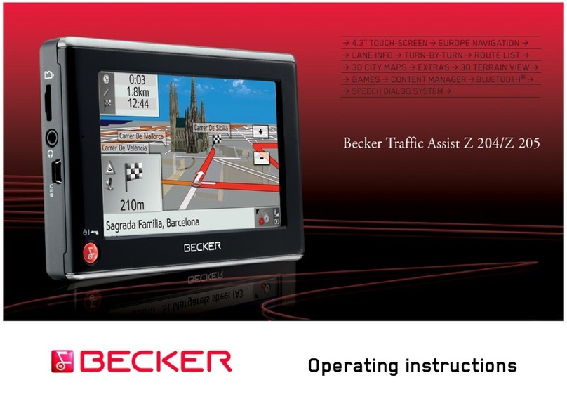 Becker Traffic Assist Z 204 operating instructions