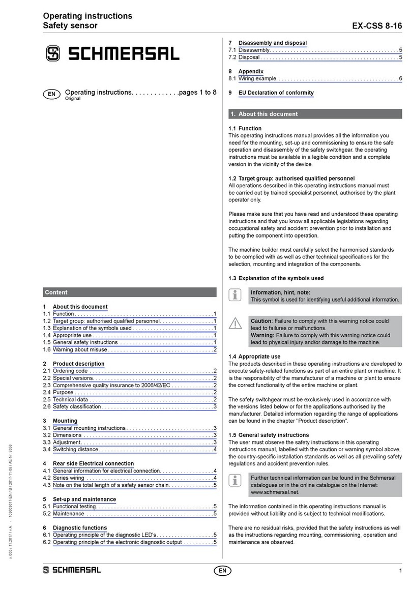 schmersal EX-CSS 8-16 User manual schmersal EX-CSS 8-16 User manual