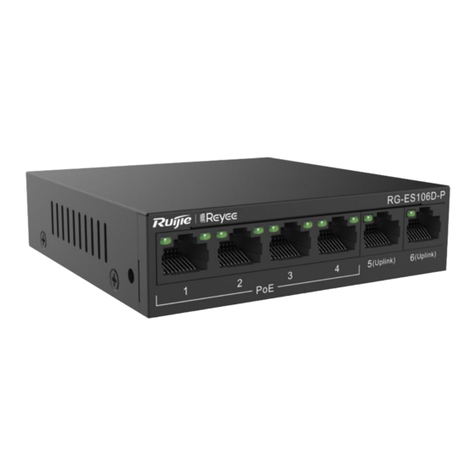 Ruijie Reyee RG-ES106D-P Installation and operating manual