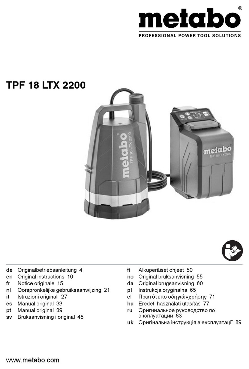 Metabo TPF 18 LTX 2200 Original instructions