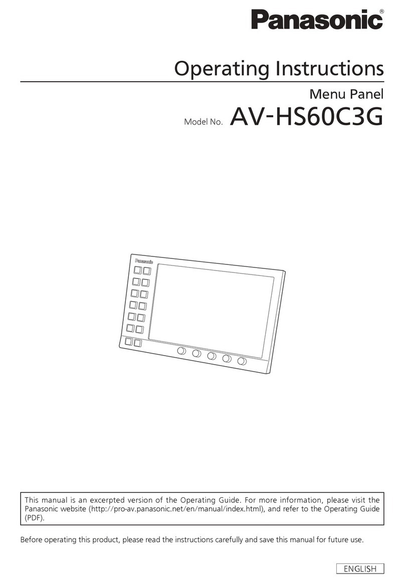 Panasonic AV-HS60C3G operating instructions