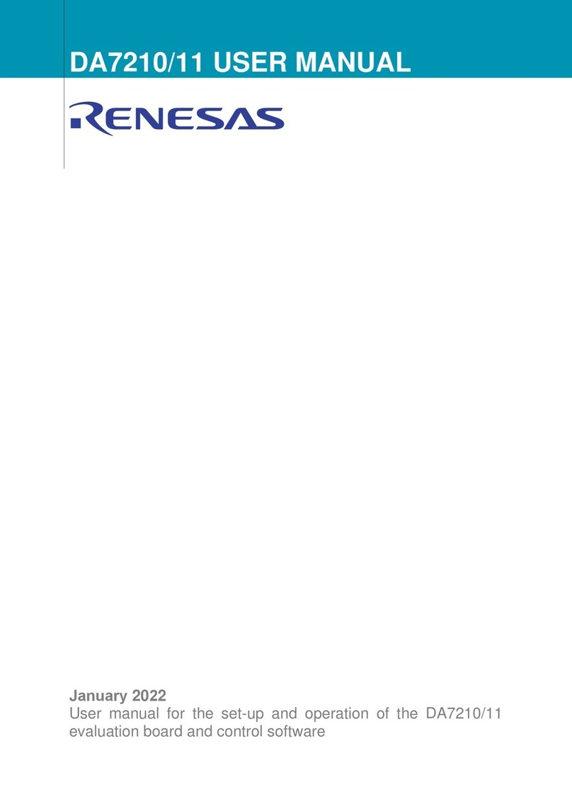 Renesas DA7210 User manual Renesas DA7210 User manual