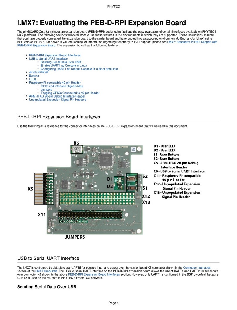 Phytec i.MX7 PEB-D-RPI manual