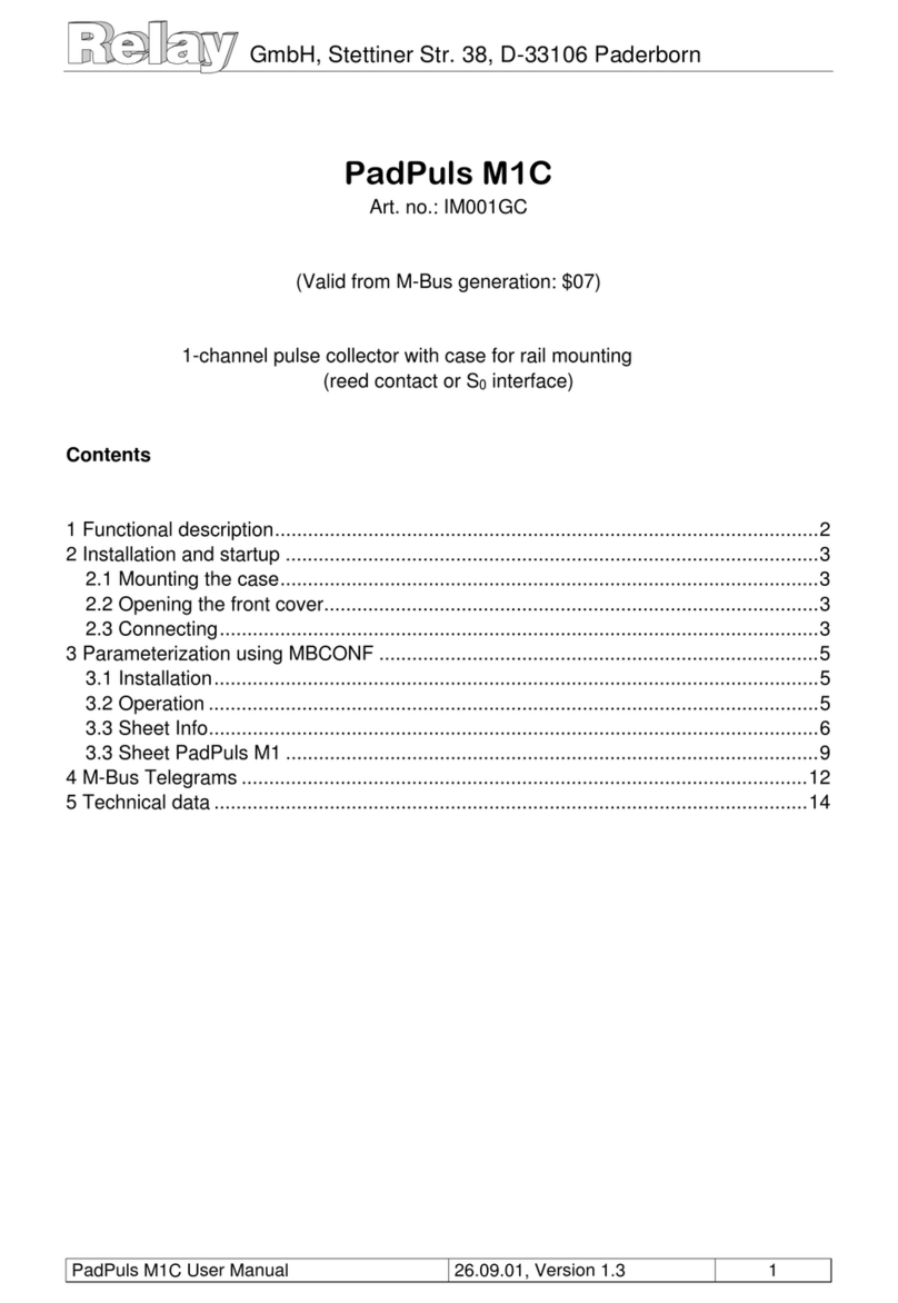 Relay PadPuls M1C User manual