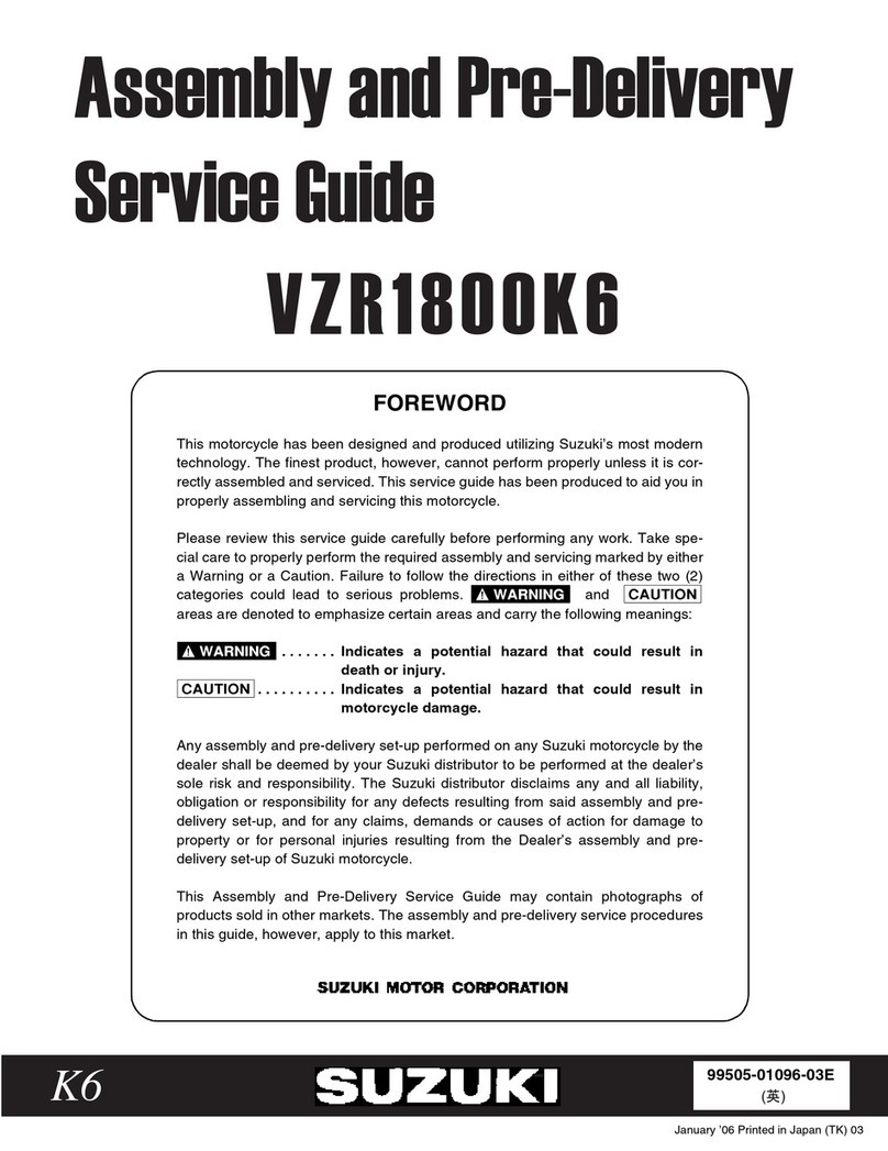 Suzuki VZR1800K6 User manual