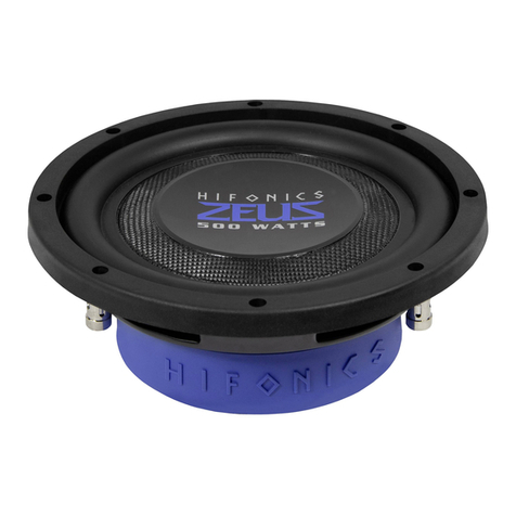 Hifonics ZEUS ZST8D2 Quick start guide