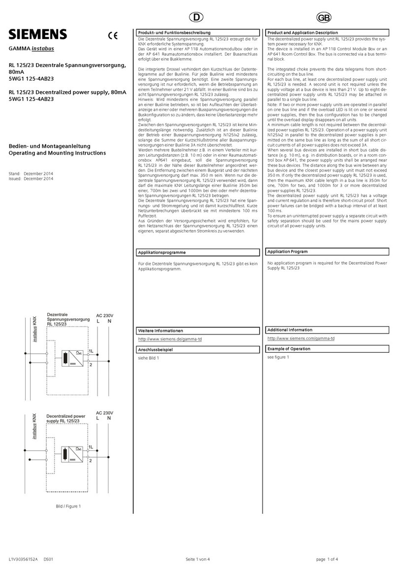 Siemens 5WG1 125-4AB23 Operating and mounting instructions