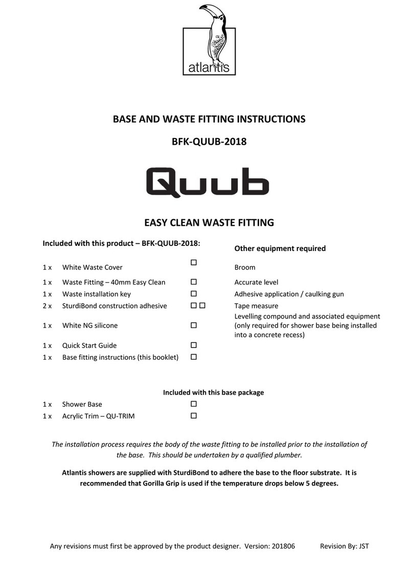 Atlantis Quub User manual