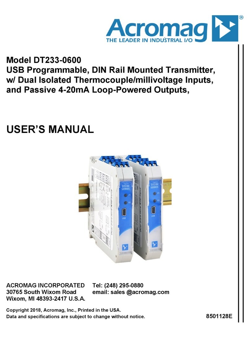 Acromag DT233-0600 user manual