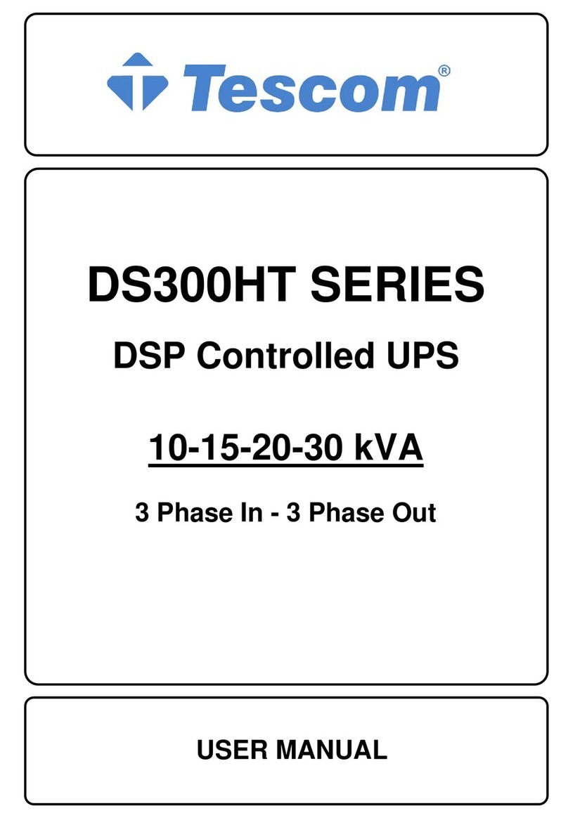 Tescom DS310HT User manual