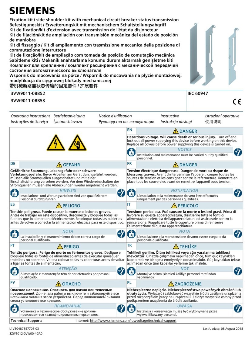 Siemens 3VW9011-0BB52 User manual