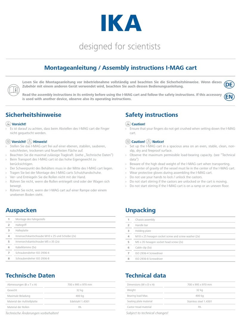 IKA I-MAG User manual